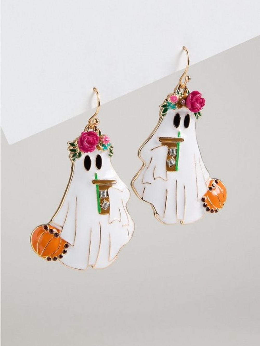 Torrid Summerween Halloween Ghost Statement Earrings NWT
